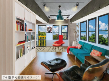 OLD & NEW 7-9階 B号室使用イメージ